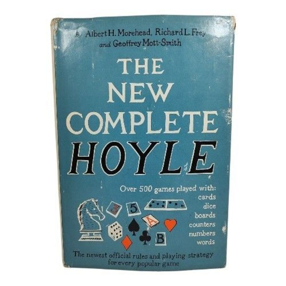 The New Complete Hoyle Book HC NF 1964 500 Games Cards Dice Boards Numbers Words